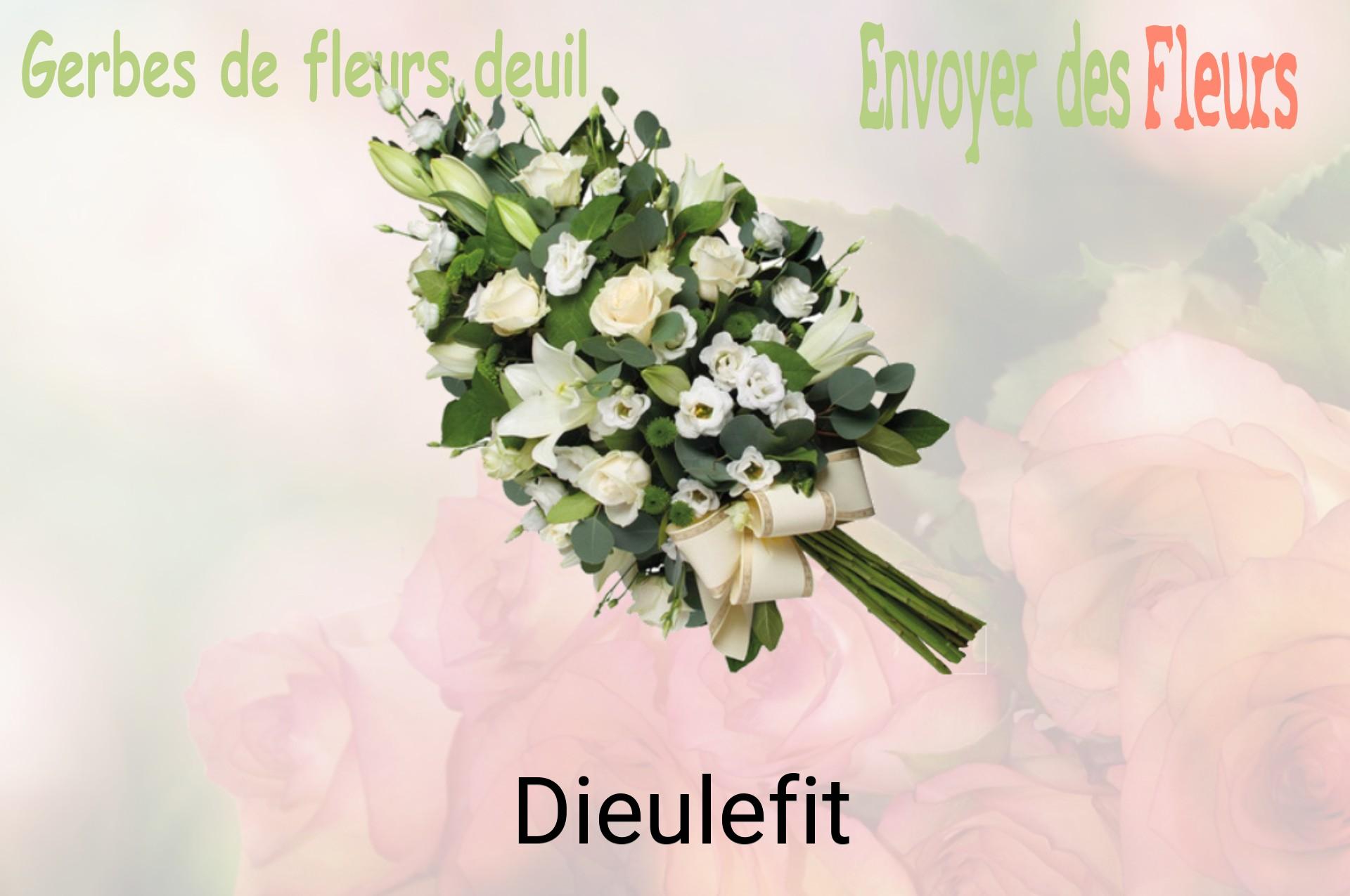 Gerbe de fleurs de deuil livrée à Dieulefit